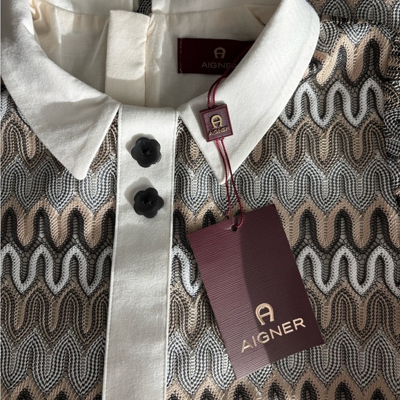 AIGNER Kids Brown Crochet Fitted Fit Lace Dress  Sz 12 Y.O - Picture 6 of 14